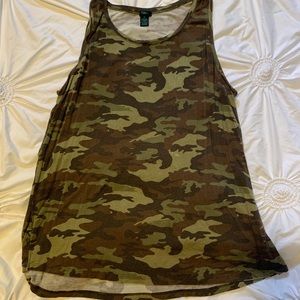 Camouflage tank